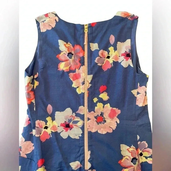 Joules Elayna V-Neck Sleeveless Linen Sheath Dress Size 8 - Picture 8 of 9